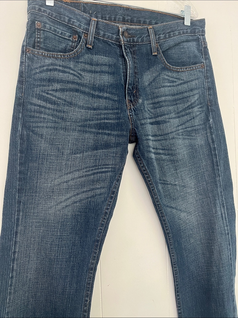 LEVI’s 527 Bootcut Men's Dark Wash Blue Jeans Denim W 33 L 30 - Picture 4 of 14